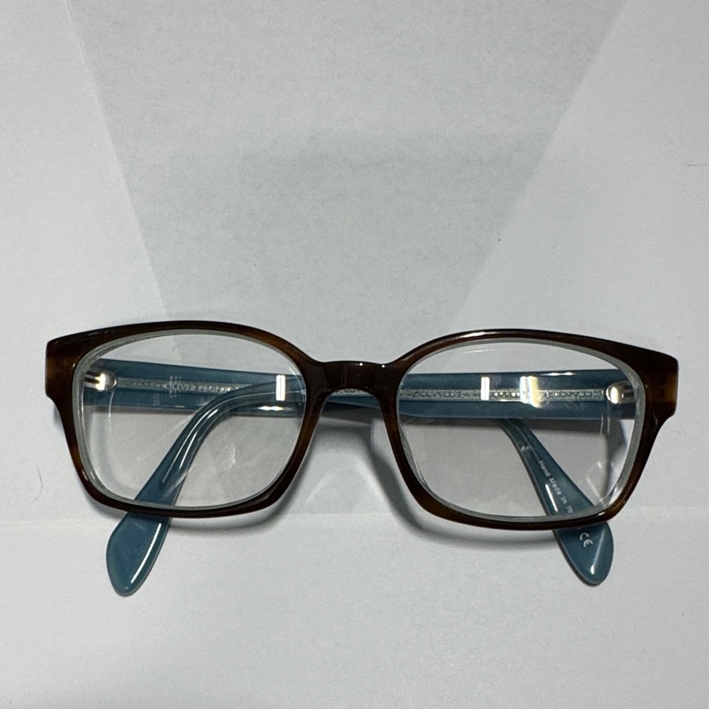 Oliver Peoples Brown and Blue Glasses
